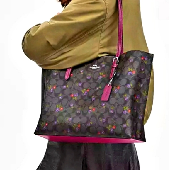 COACH 🥳HOST PICK🥳Mollie Tote Bag In Signature Canvas With Country Floral Print - Picture 7 of 8